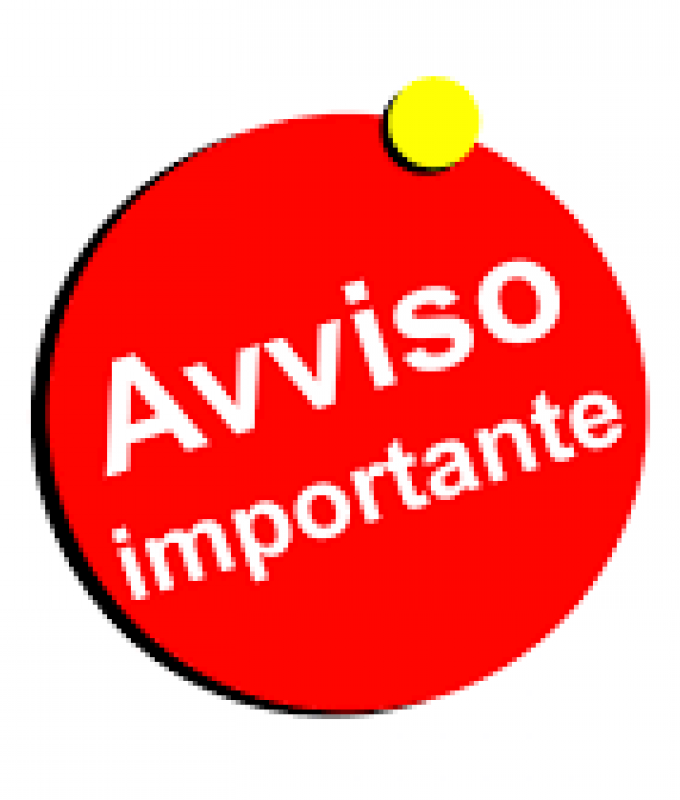 Avviso importante