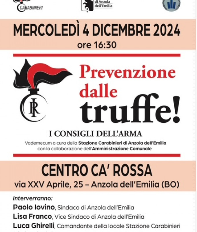 Prevenzione dalle truffe