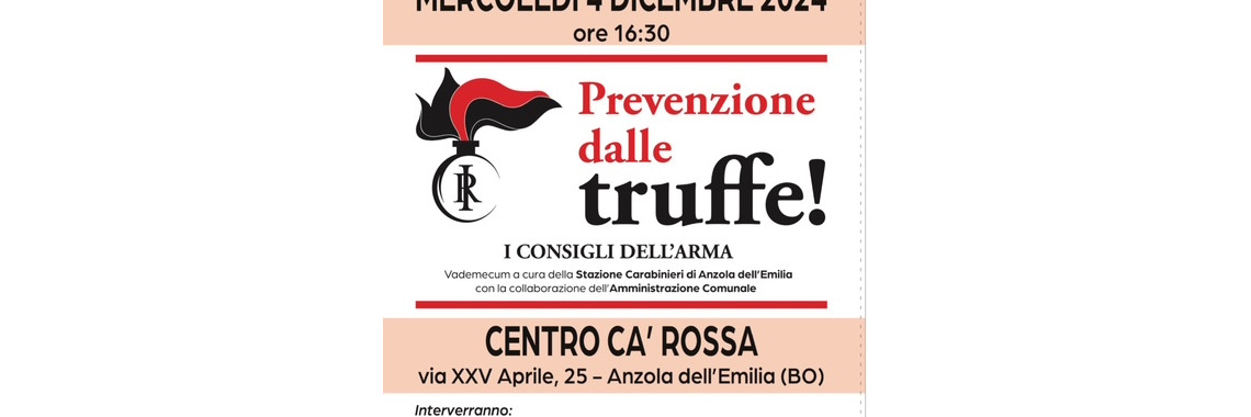 Prevenzione dalle truffe