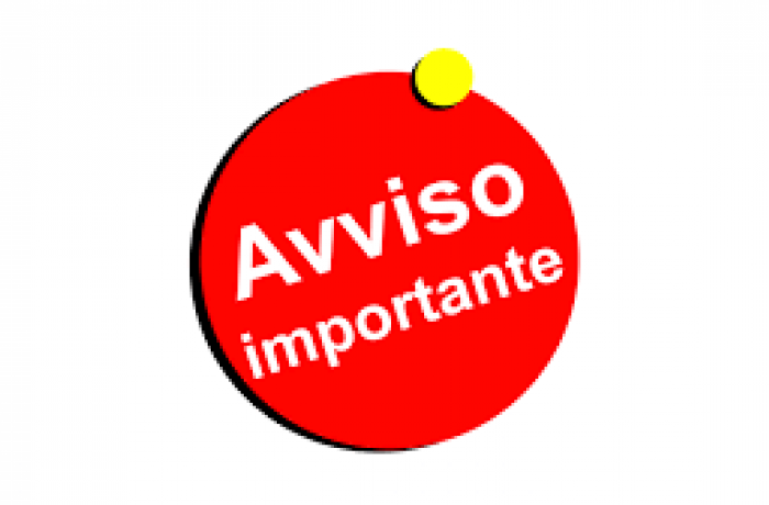 Avviso importante